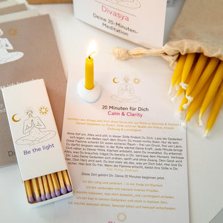 20 Minuten Kerzen Set Affirmationen Achtsamkeit Geschenk