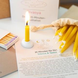 20 Minuten Kerzen Set Affirmationen Achtsamkeit Geschenk