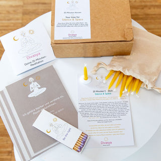 20 Minuten Kerzen Set Affirmationen Achtsamkeit Geschenk