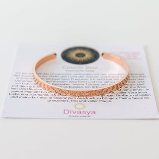 Armreif mit Gravur Cosmic Soul Mantra rosé gold