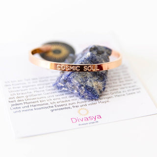 Armreif mit Gravur Cosmic Soul Mantra rosé gold