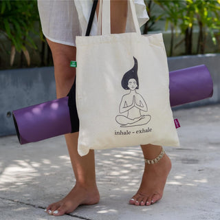 Baumwollbeutel jutebeutel bio Baumwolle Yoga motiv druck