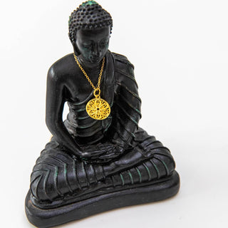 Gold Halskette Yoga Mandala