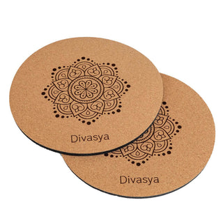 Yoga Knie Pads aus Naturkautschuk & Kork Knieschoner