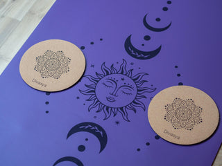 Yoga Knie Pads aus Naturkautschuk & Kork Knieschoner
