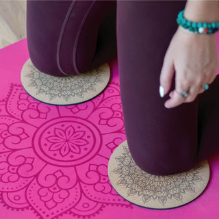 Yoga Knie Pads aus Naturkautschuk & Kork Knieschoner