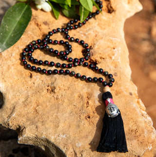 Mala aus Gold Obsidian
