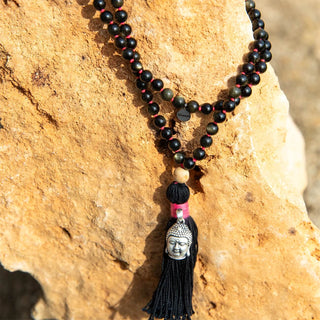 Mala aus Gold Obsidian