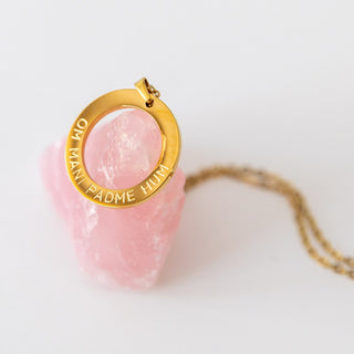 Mantra Halskette Gold Om Mani Padme Hum Buddha
