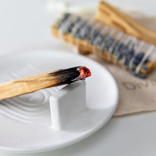 Palo santo Holz mit Räucherschale
