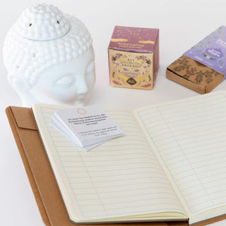 Wellness Geschenk Notizheft Affirmationskarten