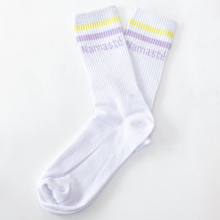 Socken mit Yoga Motiv inhale exhale namaste Bio Baumwolle