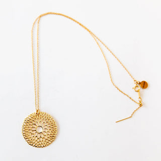 Spirituelle Kette Gold Blume des lebens