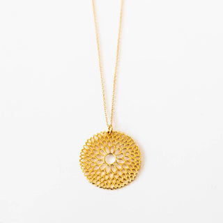 Spirituelle Kette Gold Blume des lebens