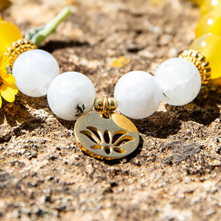 Yoga Armband Lotus Anhänger