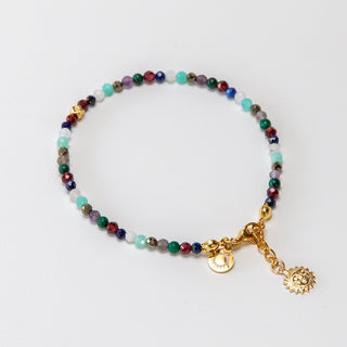 yoga armband sonnengruß vergoldeter Anhänger