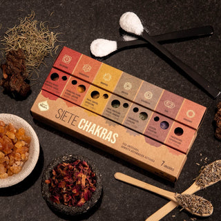 Meditazione Chakra: set di 7 bastoncini di incenso Chakra
