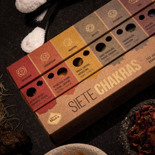 Meditazione Chakra: set di 7 bastoncini di incenso Chakra