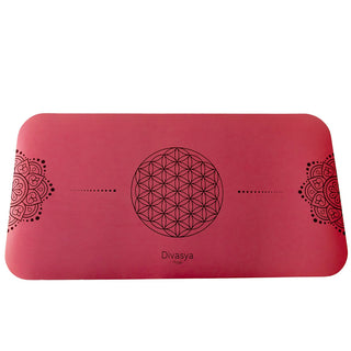 Yoga Pad Naturkautschuk dunkelrot