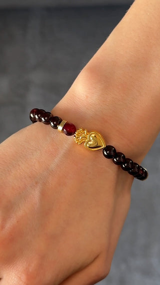Yoga Armband Granat