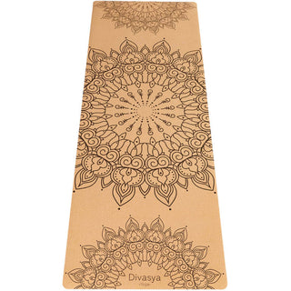 Yogamatte Kork mit Mandala