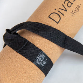 Kork Yogamatte leicht TPE dämpfend rutschfest mit Tragegurt