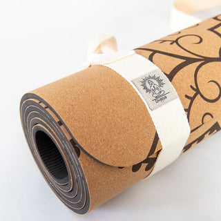 Kork Yogamatte leicht TPE dämpfend rutschfest