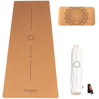 Kork Yogamatte Set Yoga Pad Align