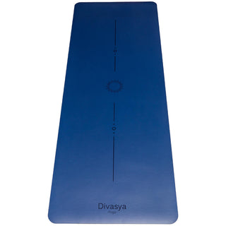 Yogamatte rutschfest naturkautschuk jeansblue