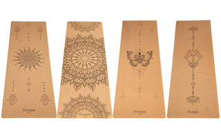 Yogamatten aus Kork in vielen Designs