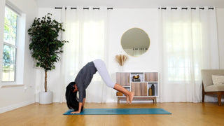 Naturkautschuk Yogamatte rutschfest nachhaltig mit Mandala Muster türkis