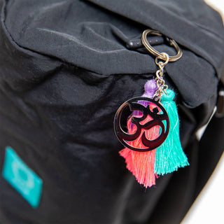 Yogamattentasche Yoga Tasche für Yogamatte schwarz mit Om Anhänger