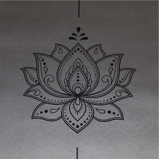 yogamatte rutschfest schwarz Lotus