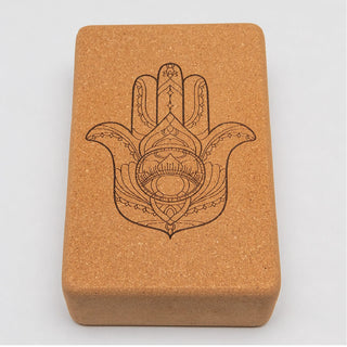 Yoga Block Kork Lotus Hamsa