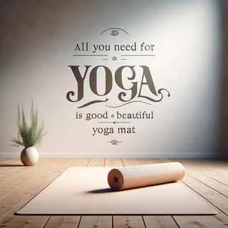 "Alles, was du für Yoga brauchst, ist eine gute und schöne Yogamatte"