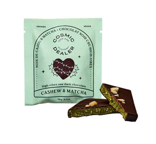 7 Chakren Geschenkbox 7 Schokoladentäfelchen Cashew Matcha