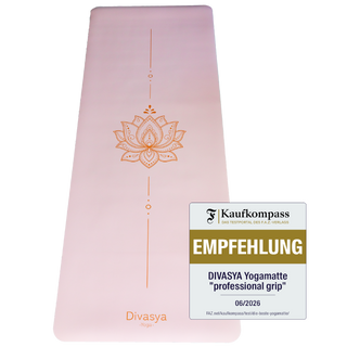Non-slip yoga mat made of natural rubber with Japanese grip surface