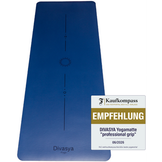 Non-slip yoga mat made of natural rubber with Japanese grip surface