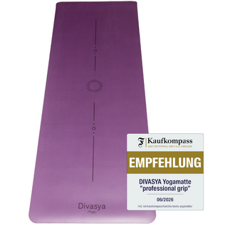 Non-slip yoga mat made of natural rubber with Japanese grip surface