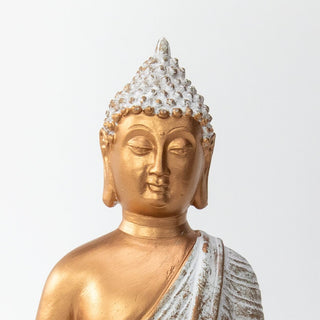 Buddha Figur gold weiß für yoga Meditation