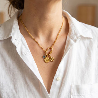 Ganesha Kette: vergoldeter Edelstahl | Ganesha Anhänger