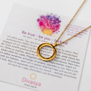 Ganesha Mantra Kette Spirituelle Kette vergoldet