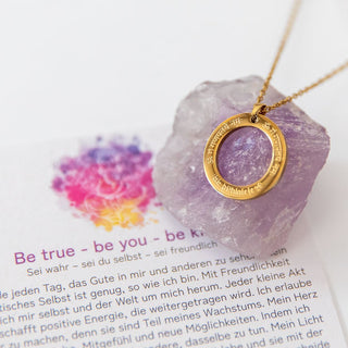 Ganesha Mantra kette spirituelle Kette vergoldet