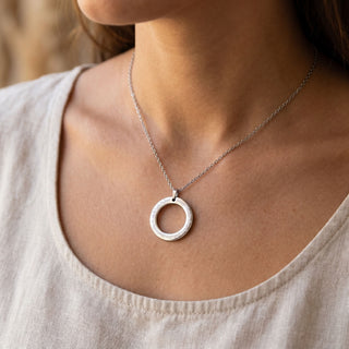 Gayatri Mantra kette silber