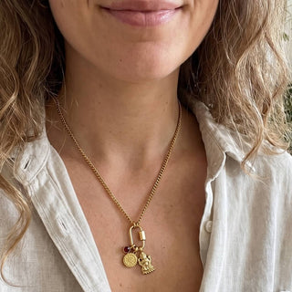 Lakshmi Kette: vergoldeter Edelstahl | Lakshmi Anhänger