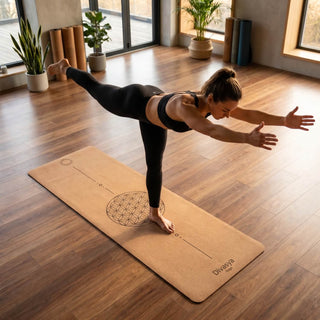 Leichte Yogamatte Kork