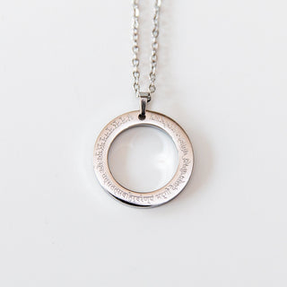 spirituelle Kette silber gayatri mantra gravur
