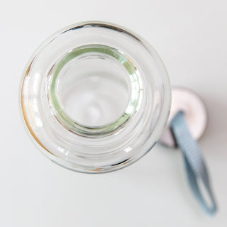 mondwasser aufbewahren Mondwasser herstellen mit Trinkflasche aus Glas