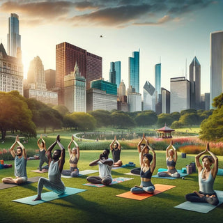 Outdoor Yoga Trend Yoga im Park