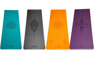 Yogamatte rutschfest viele Designs Farben